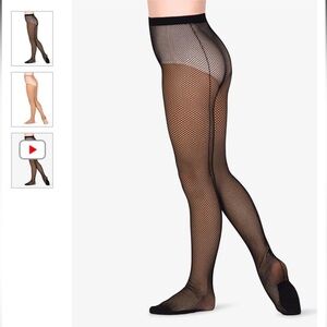 NIB Theatricals footed fishnet tights